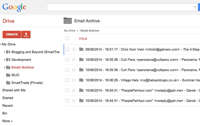 email-archív-google-drive