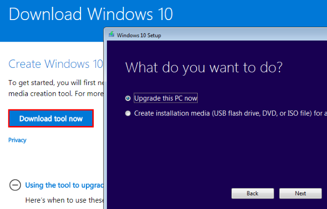 Inovujte Windows 10 downgrade Windows 8 7 pokynov