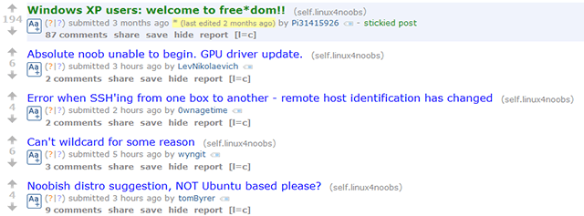 naučia-linux-webových stránok-Reddit-linux4noobs