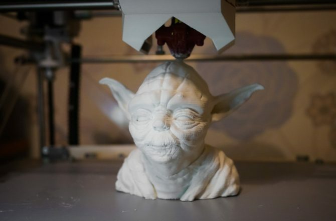 3D tlačová hviezda vojny rekvizity yoda poprsie