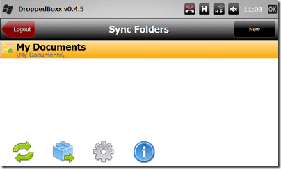 DroppedBoxx - neoficiálny klient Dropbox pre Windows Mobile db8