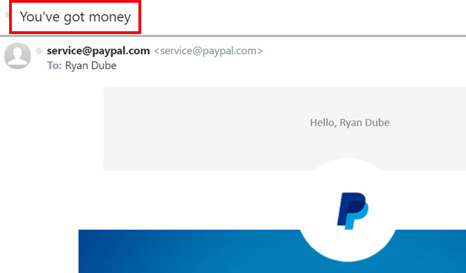 notifikácia prostredníctvom paypal e-mailu