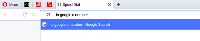 hľadať Google z panela s adresou v prehliadači Opera