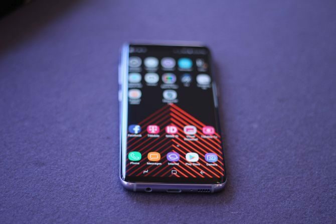 samsung galaxie s8 zblízka