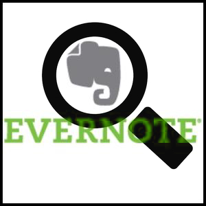 funkcia vyhľadávania Evernote