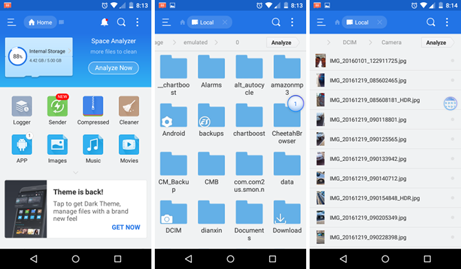 ES File Explorer: Je to najlepší správca súborov pre Android? es rozhranie prehliadača súborov