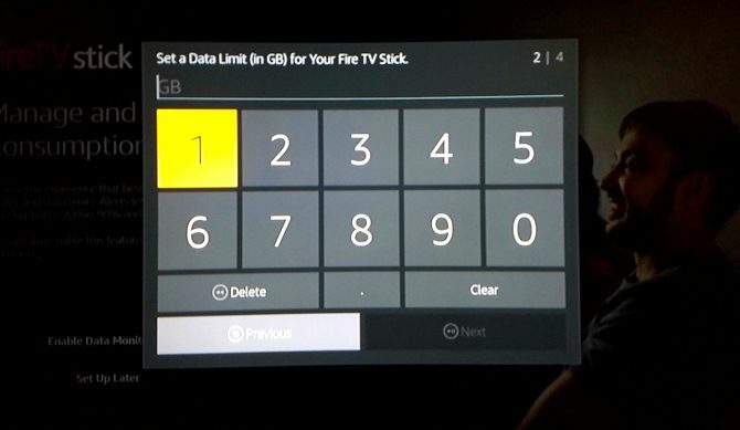 Nastavenie Amazon Fire TV Stick: nastavte dátový limit pre Fire TV Stick