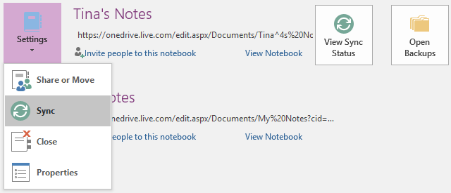 Poznámky k synchronizácii OneNote