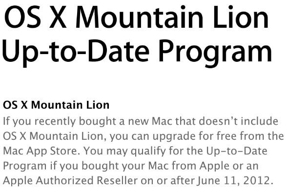 Kúpili ste Mac v poslednej dobe? Požiadajte o bezplatnú inováciu na aktualizáciu OS X Mountain Lion1