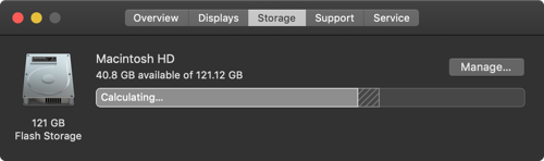 MacOS Storage Section