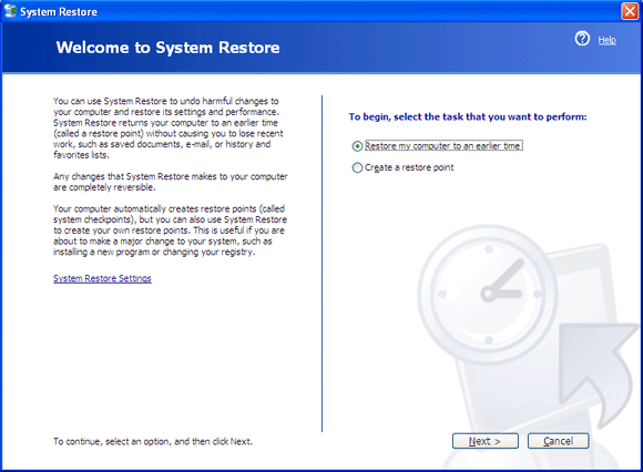 obnovenie systému Windows