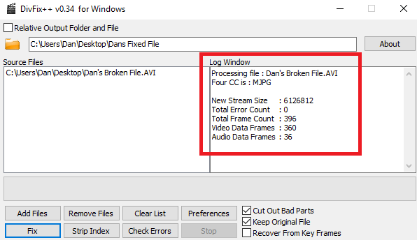 Ako opraviť poškodené súbory AVI, ktoré sa neprehrávajú, oprava divfixu vo finále