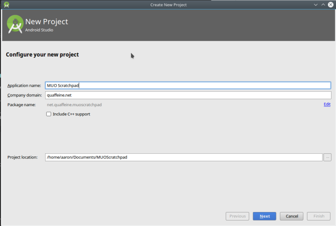 Android vytvorí aplikáciu androidstudio newproject1