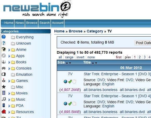 Príručka s návodom, ako začať s programom Usenet newzbin