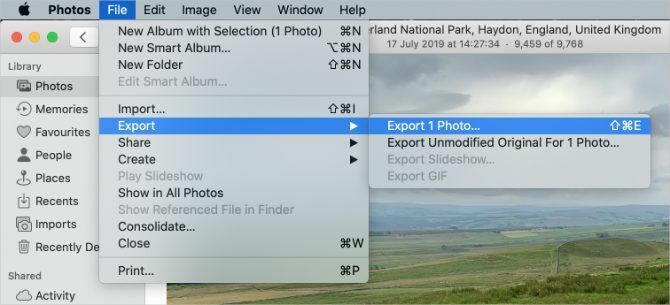 Exportujte možnosť Fotografie do aplikácie Fotografie na počítači Mac