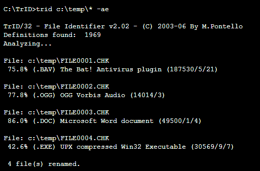 Identifikujte neznáme súbory pomocou TrID [Windows/Linux] trid