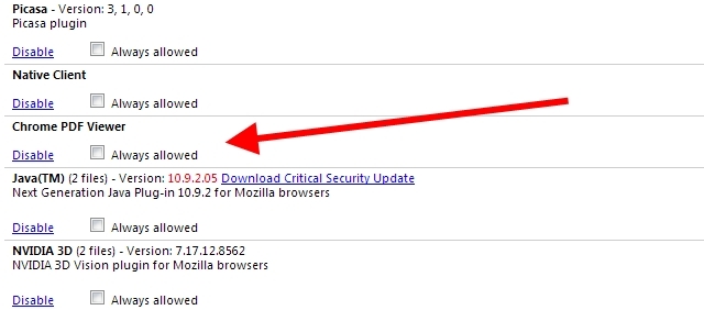 Chróm-PDF Viewer-Enable-Plugin