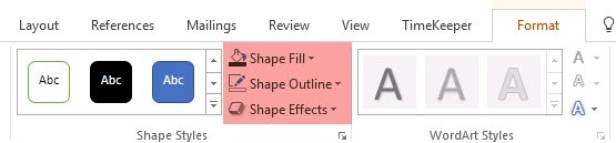 Štýly Microsoft Word - Shape 