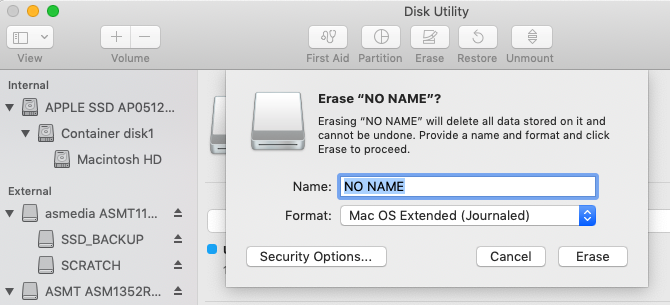 Ako vymazať jednotku Flash z Disk Utility na počítači Mac