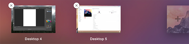 Ako používať viac stolových počítačov v systéme Mac OS X newdesktop