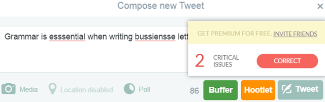 GrammarlyChromeTwitter