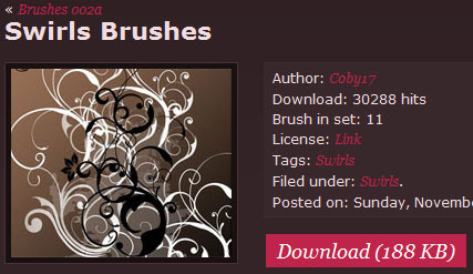 6 najlepších serverov na stiahnutie zadarmo Photoshop Brushes fbrushes2