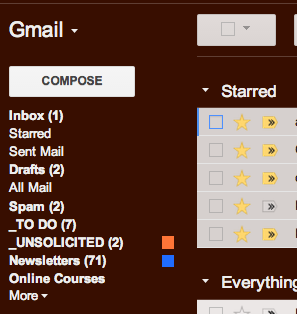 Správny spôsob, ako si dať trochu času... a nenechajte sa spáliť pri opätovnom vstupe do priečinkov pre gmail