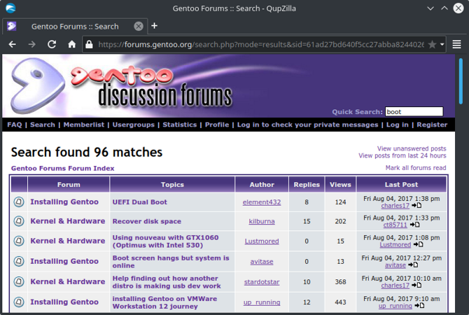 gentoo forum search