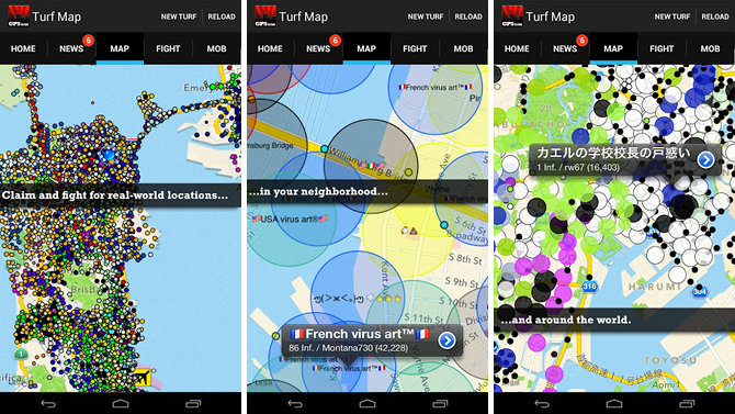 10 zábavných hier vonku, ktoré sa dajú hrať pomocou smartfónov s podporou GPS s Androidom gps hry, trávnikové vojny