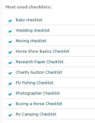 Checklist.com: Checklist zoznam zadarmo Checklist2