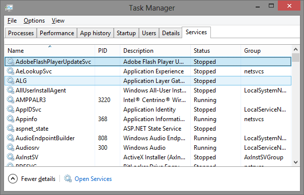 7 Správca úloh systému Windows – Služby