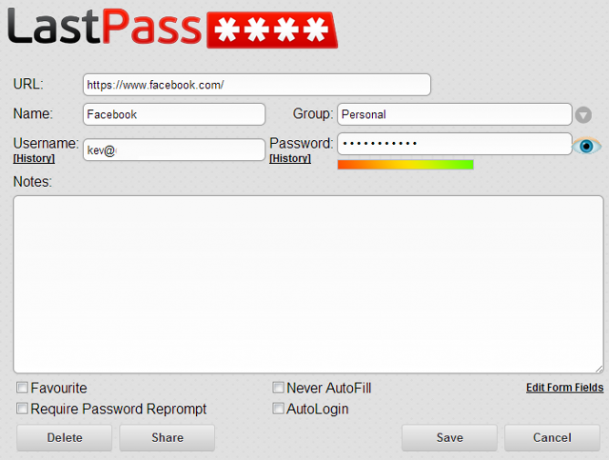 LastPass-účty