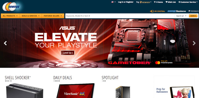 Newegg Screenshot