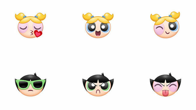 Sada nálepiek Powerpuff Girls iMessage