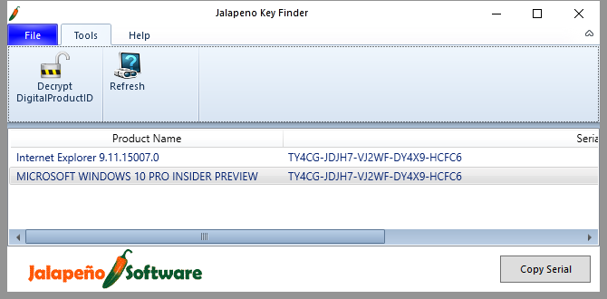 3 spôsoby, ako obnoviť sériové čísla v systéme Windows Jalapeno 670x330