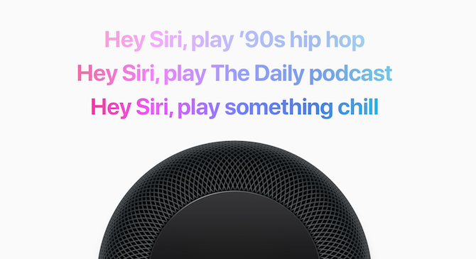 Hudobné príkazy Siri HomePod