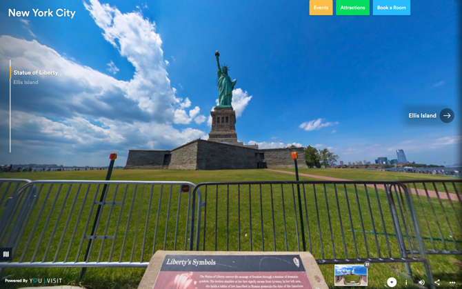 Virtuálna prehliadka sochy NYC Socha slobody