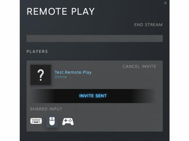 Príklad schopnosti Remote Play ovládať interakcie vášho priateľa