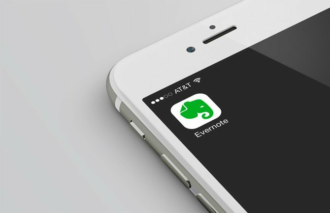 Ako napísať ebook: ikona Evernote