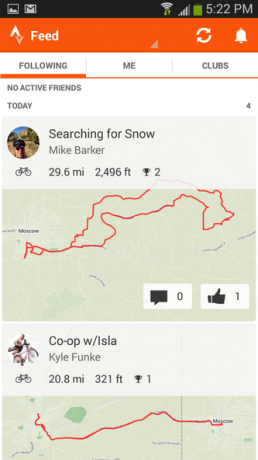 10 Strava - informačný kanál aktivity