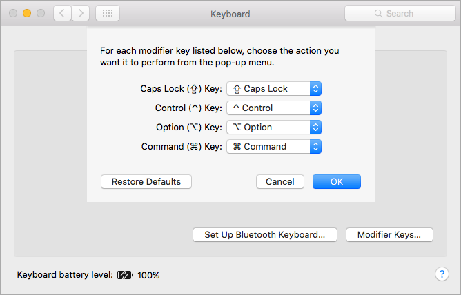 mac-modifikátor-remap klávesnice
