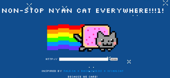 webová stránka nyan cat