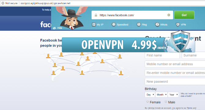 facebook cez proxy