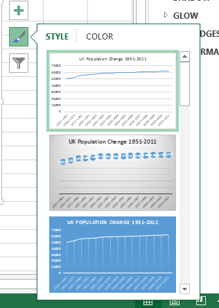 Prednastavené štýly programu Excel