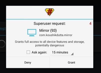 Root Superuser Request App