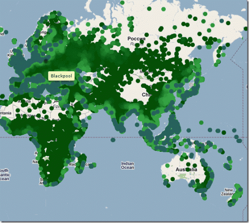 mapa stúpania hladiny mora