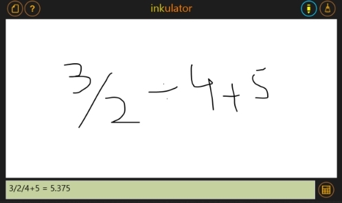 Inkulator: Zistite a vypočítajte rukou písané matematické výrazy na Windows 8 a RT Inkulator1