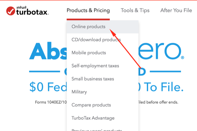 Sprievodca turbotaxmi - online produkty