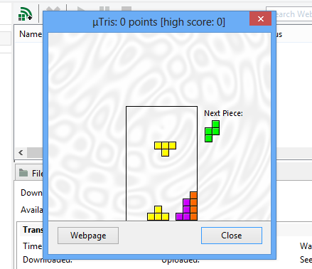 uTorrent-tetris