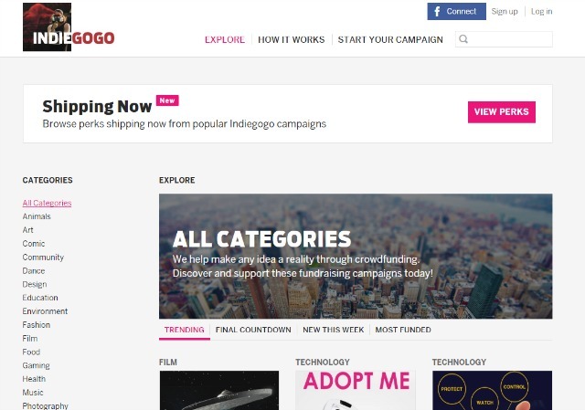 indiegogo site